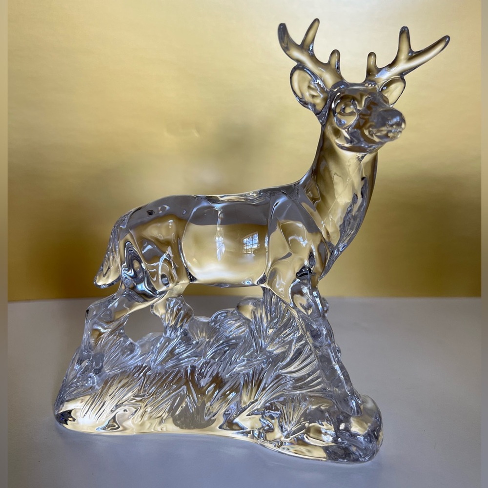 Crystal Ray figurine / bookend / paperweight, made in Germany